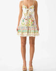 Camilla Tie Front Short Dress In the Call of Catalonia