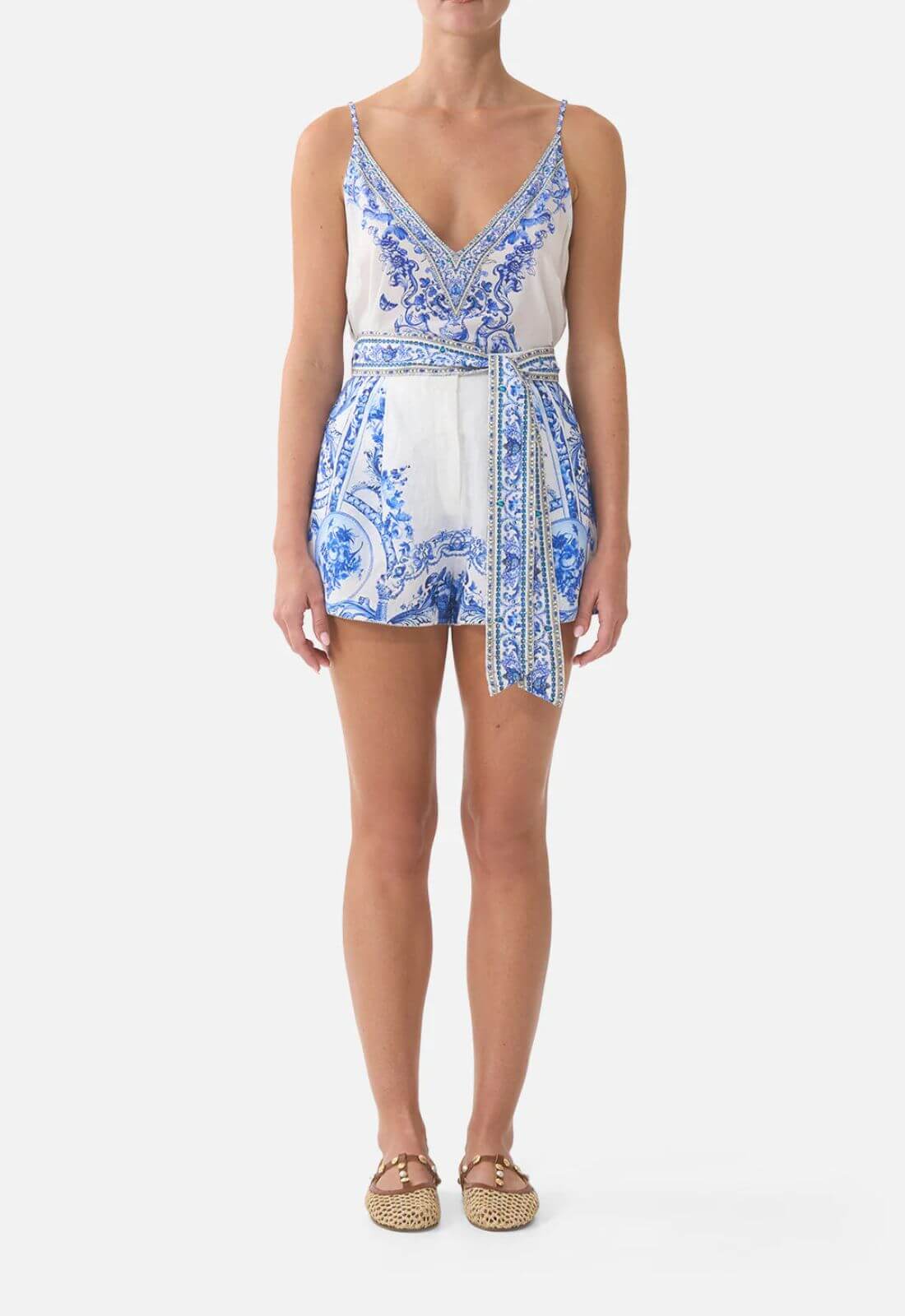 Camilla Tuck Front Short in Ceramic Panoramic