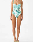 Camilla Underwire Molded Cup One Piece Swimsuit in Balearic Bebe