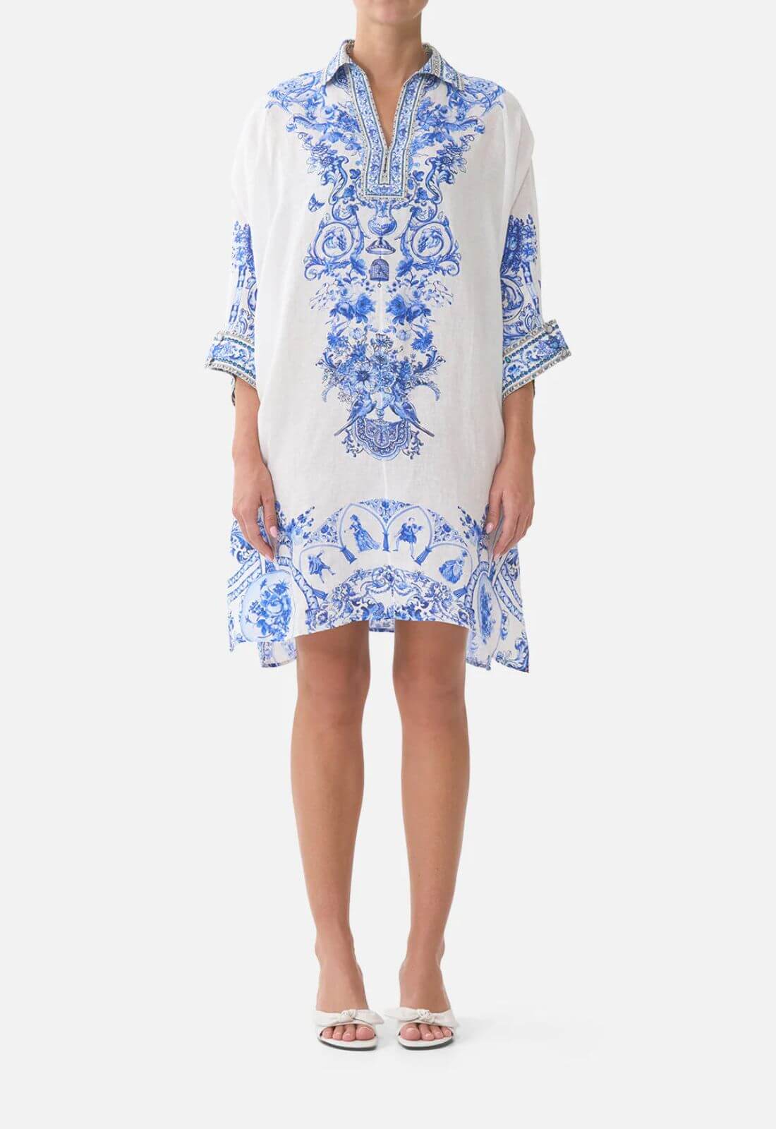 Camilla Wide Body Kaftan in Ceramic Panoramic