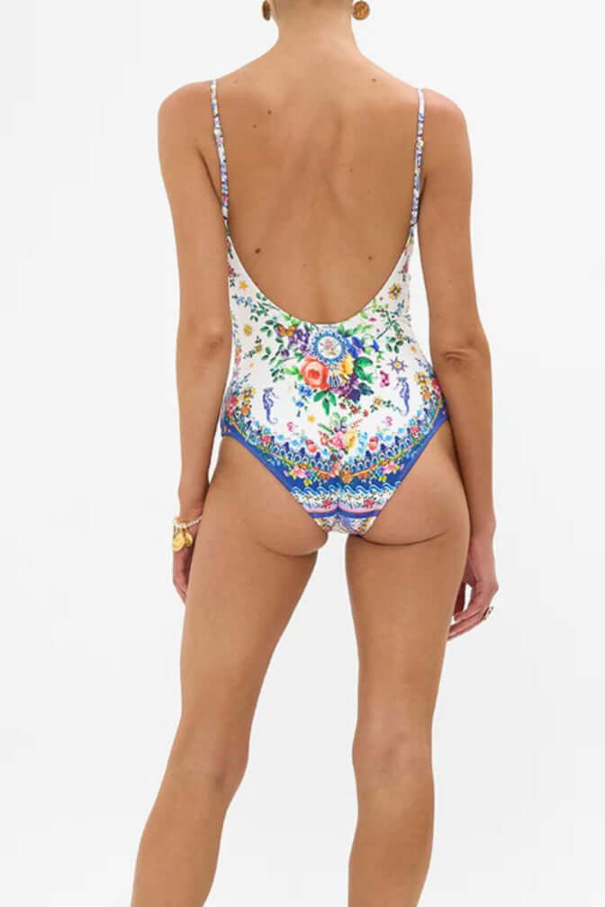 Camilla Wired V-Neck One Piece in Tiles Darls