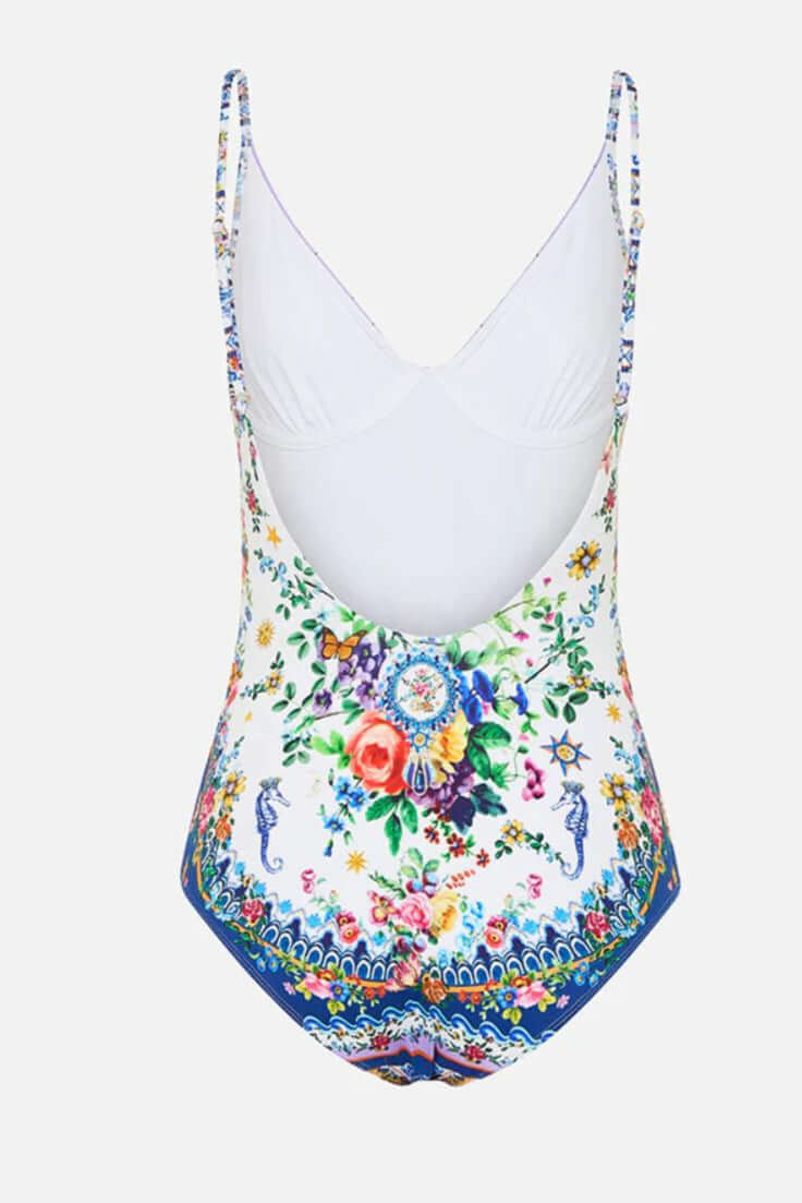 Camilla Wired V-Neck One Piece in Tiles Darls