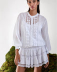 Charo Ruiz Hortens Short Skirt in White