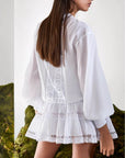 Charo Ruiz Hortens Short Skirt in White