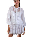 Charo Ruiz Hortens Short Skirt in White