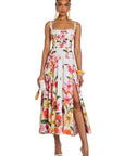 Charo Ruiz Long Dress Maui in White Bliss