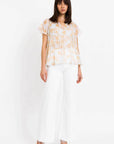 Christy Lynn Jacky Top in Yellow Floral
