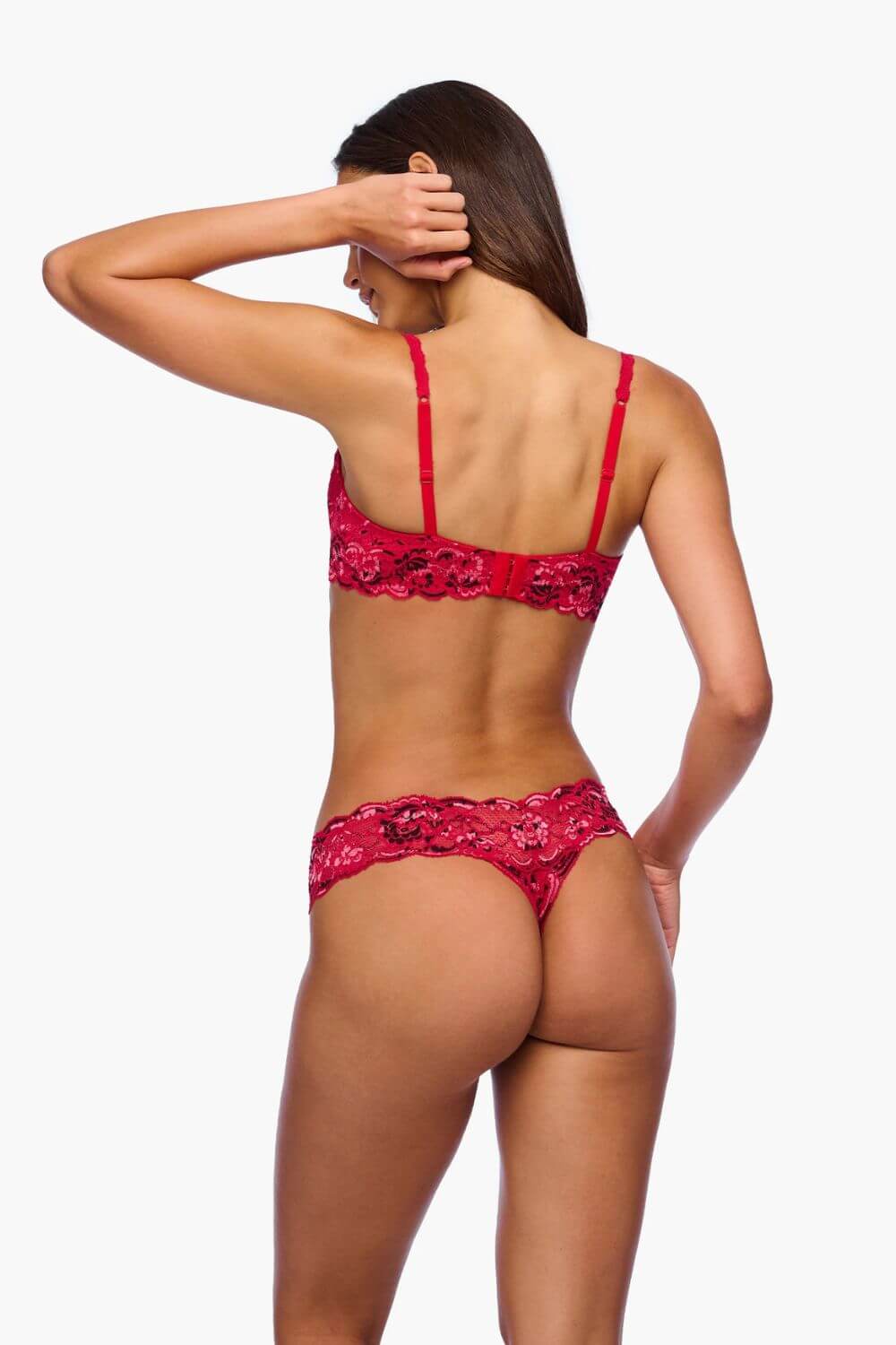 Cosabella Never Say Never Balconette Bra in Ombre Velluto/Black
