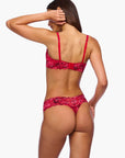 Cosabella Never Say Never Balconette Bra in Ombre Velluto/Black