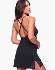 Cosabella Romanza Slip Dress in Black