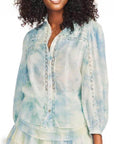 Ronda Top in Lily Pond Hand Dye
