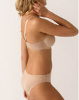 Empreinte Melody Invisible Cup Bra in Caramel