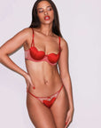 Fleur du Mal Amour Thong in Rouge