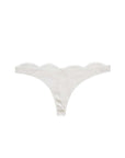 Fleur du Mal Frankie Lace Thong in Ivory