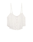 Fleur du Mal Jasmine Lace Cami & Flutter Panty Set in Ivory