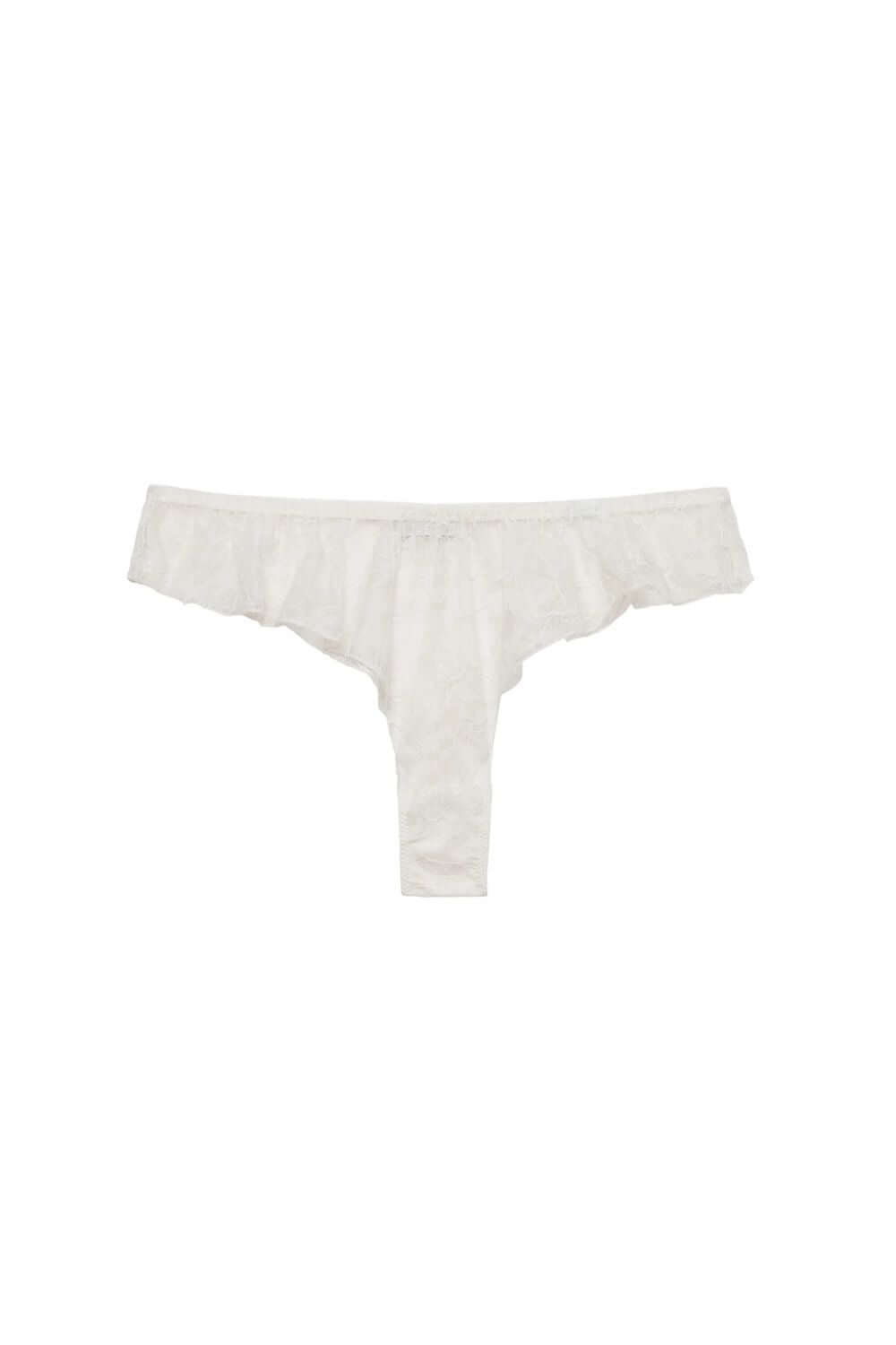 Fleur du Mal Jasmine Lace Cami & Flutter Panty Set in Ivory