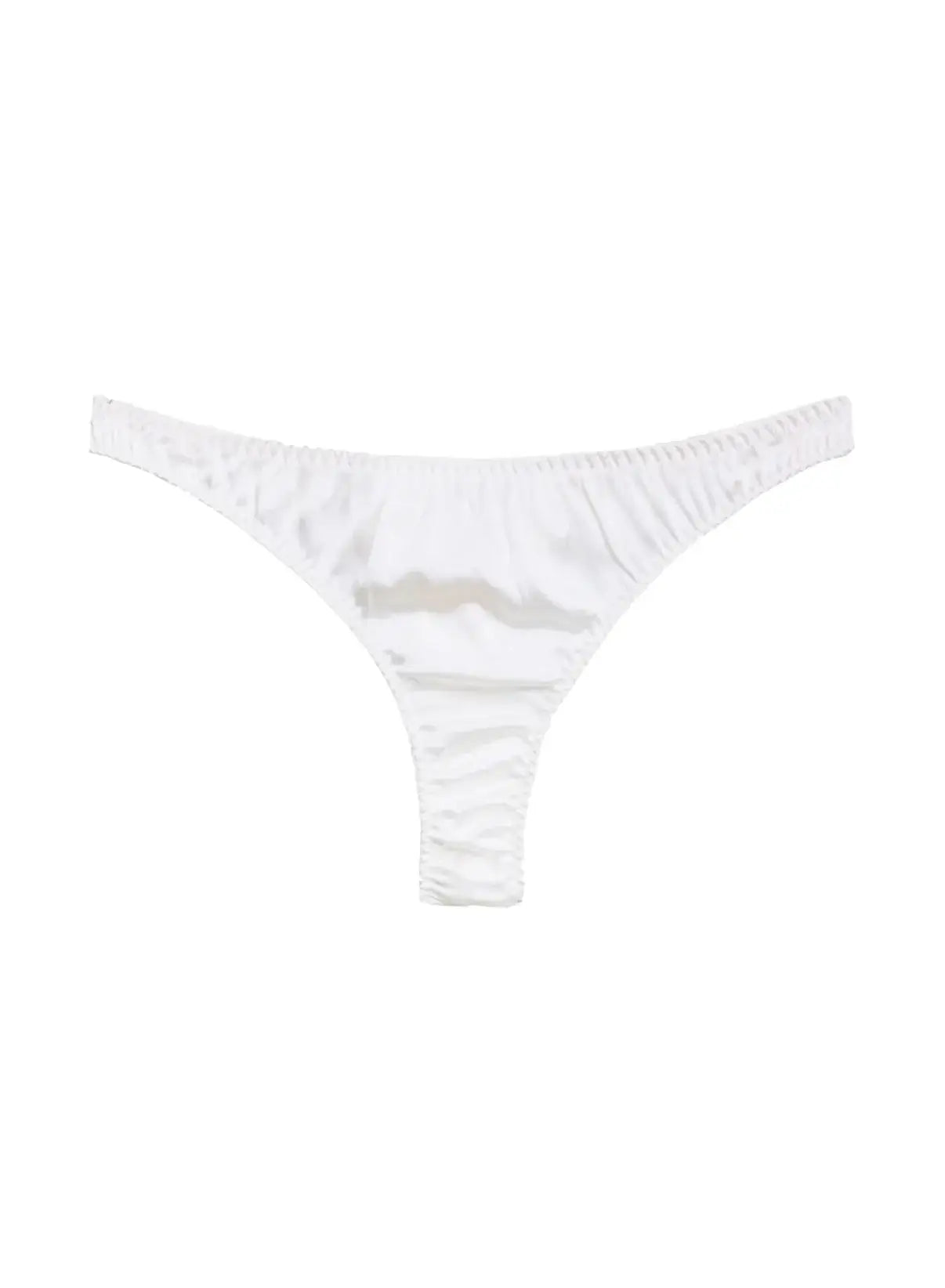 Fleur du Mal Luxe Thong in Ivory product view