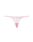 Fleur du Mal Sequin Hibiscus G-String in Pink Desire