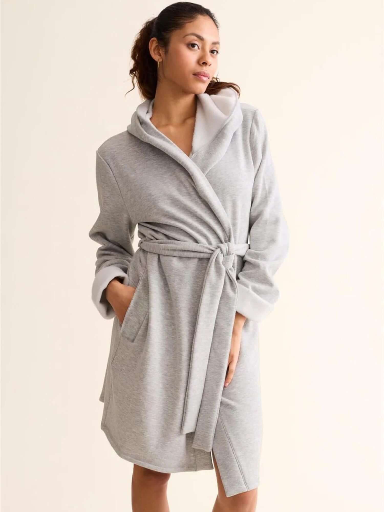 Fleur't Cozy Robe in Heather Grey