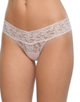 Hanky Panky Low Rise Thong in Bliss Pink