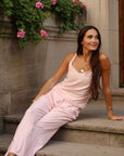 Happy Camp3r Olivia Tank Top and Pants Set in Blush Pink