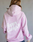 Happy Camp3r Snow Angel Puff Hoodie in Light Pink