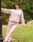 Happy Camp3r Snow Angel Sweatpants in Light Pink