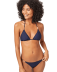 Heidi Klein Navy Triangle Rope Bikini Top and Triangle Bottom Set