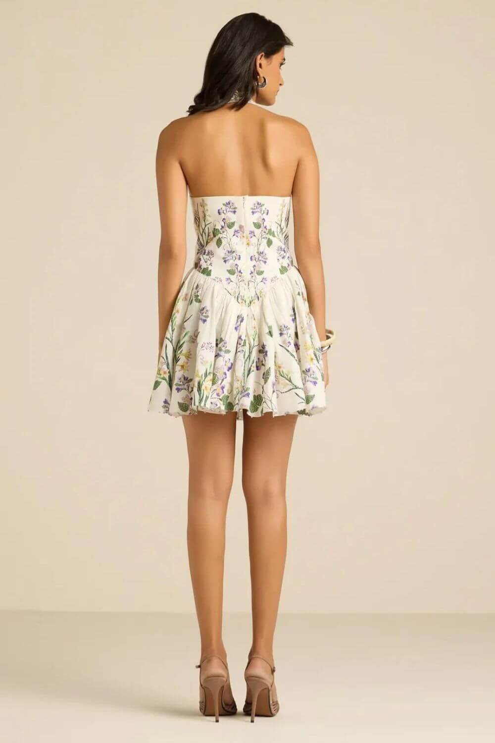 Hemant & Nandita Anya Corseted Mini Dress