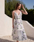 Hemant & Nandita Anya Midi Dress in Ivory