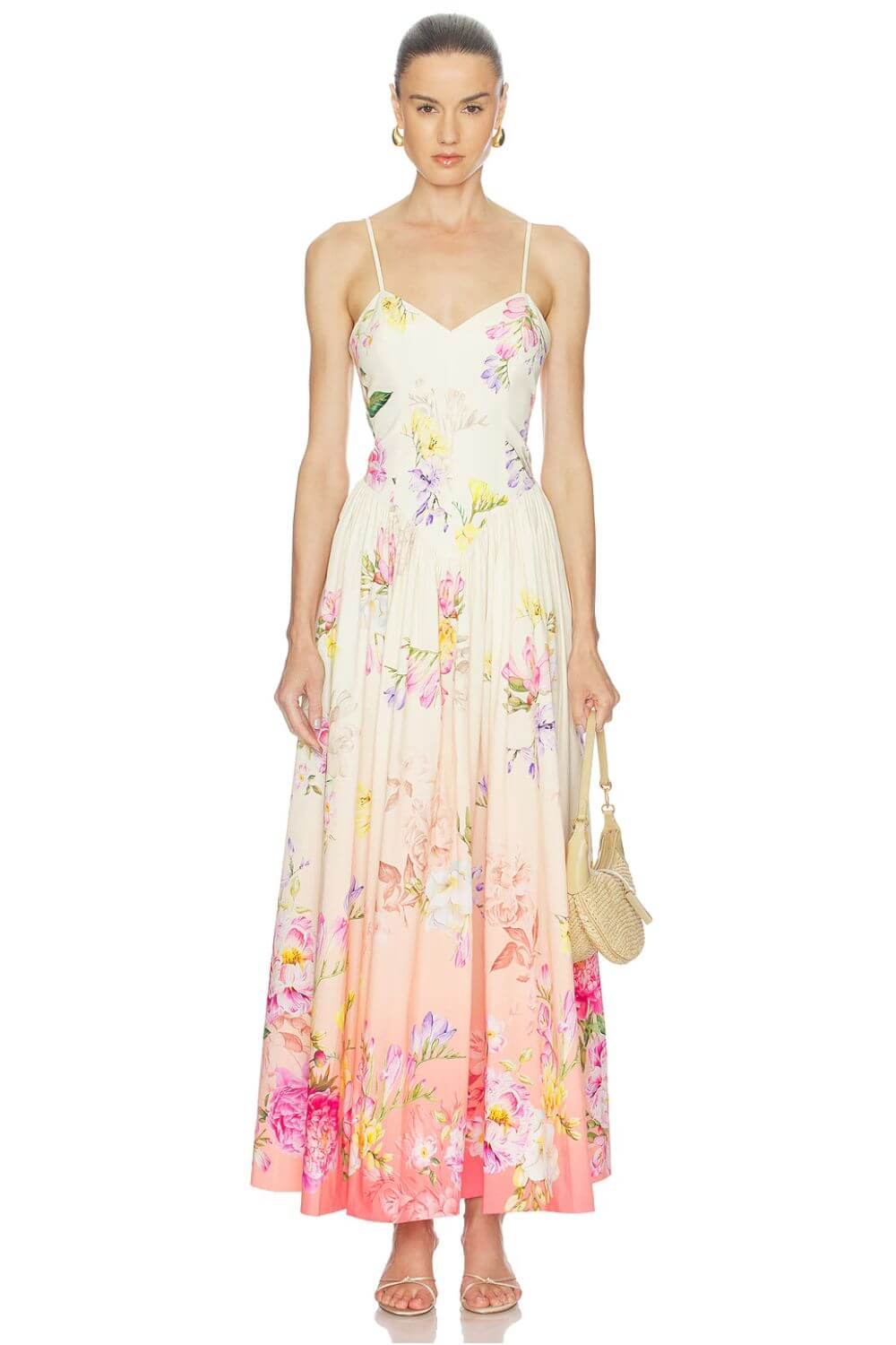 Hemant & Nandita Avya Corseted Multi Maxi Dress