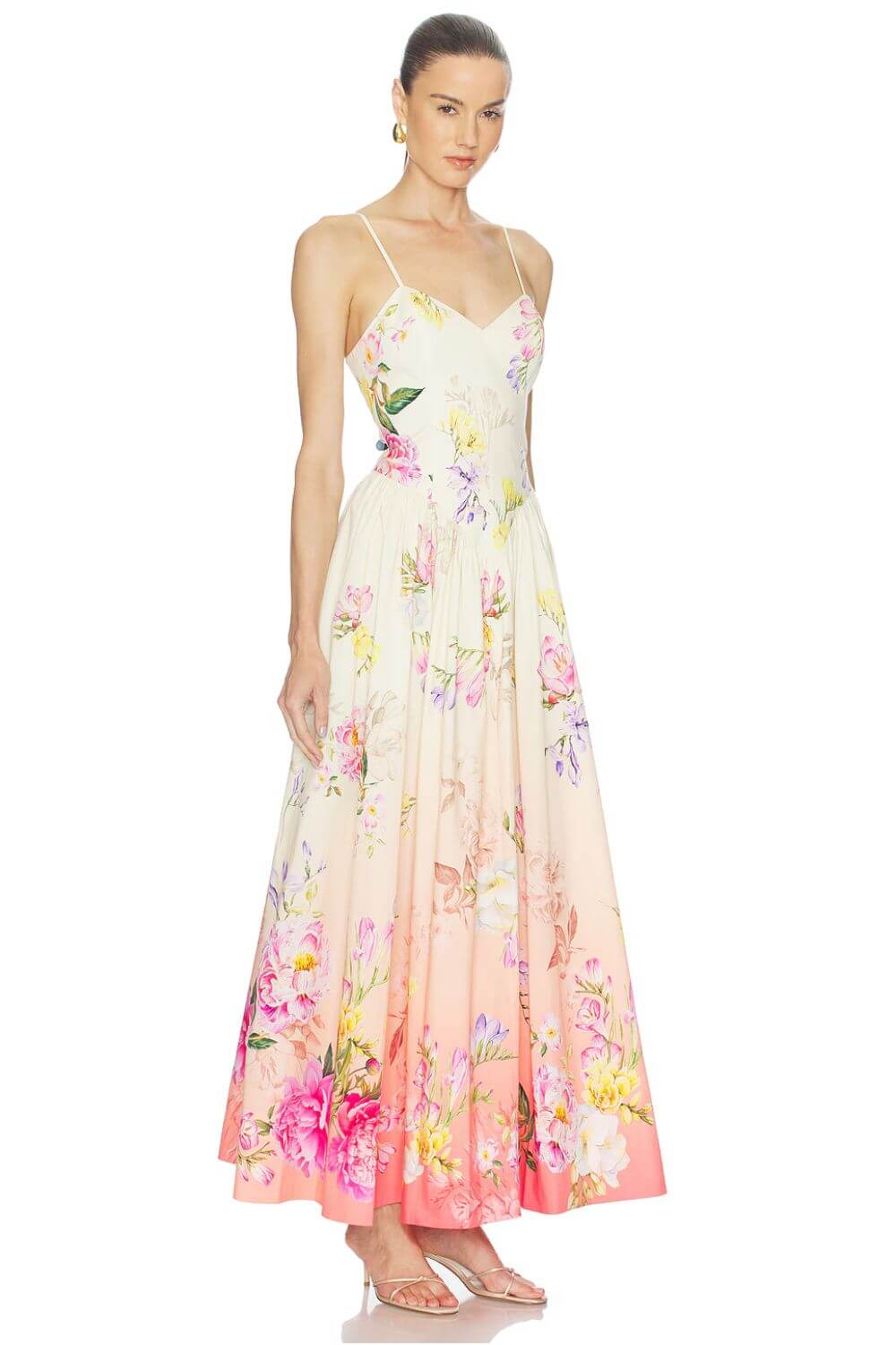 Hemant & Nandita Avya Corseted Multi Maxi Dress