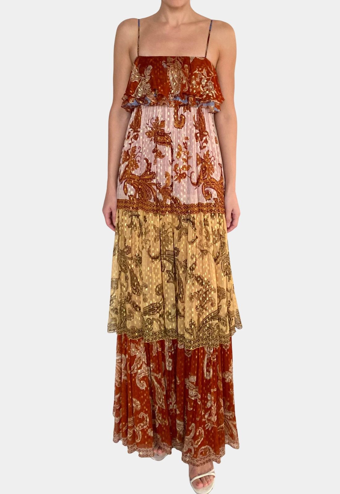 Hemant & Nandita Leya Tiered Maxi Dress