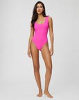 Karla Colletto Ines Round Neck in Zinnia