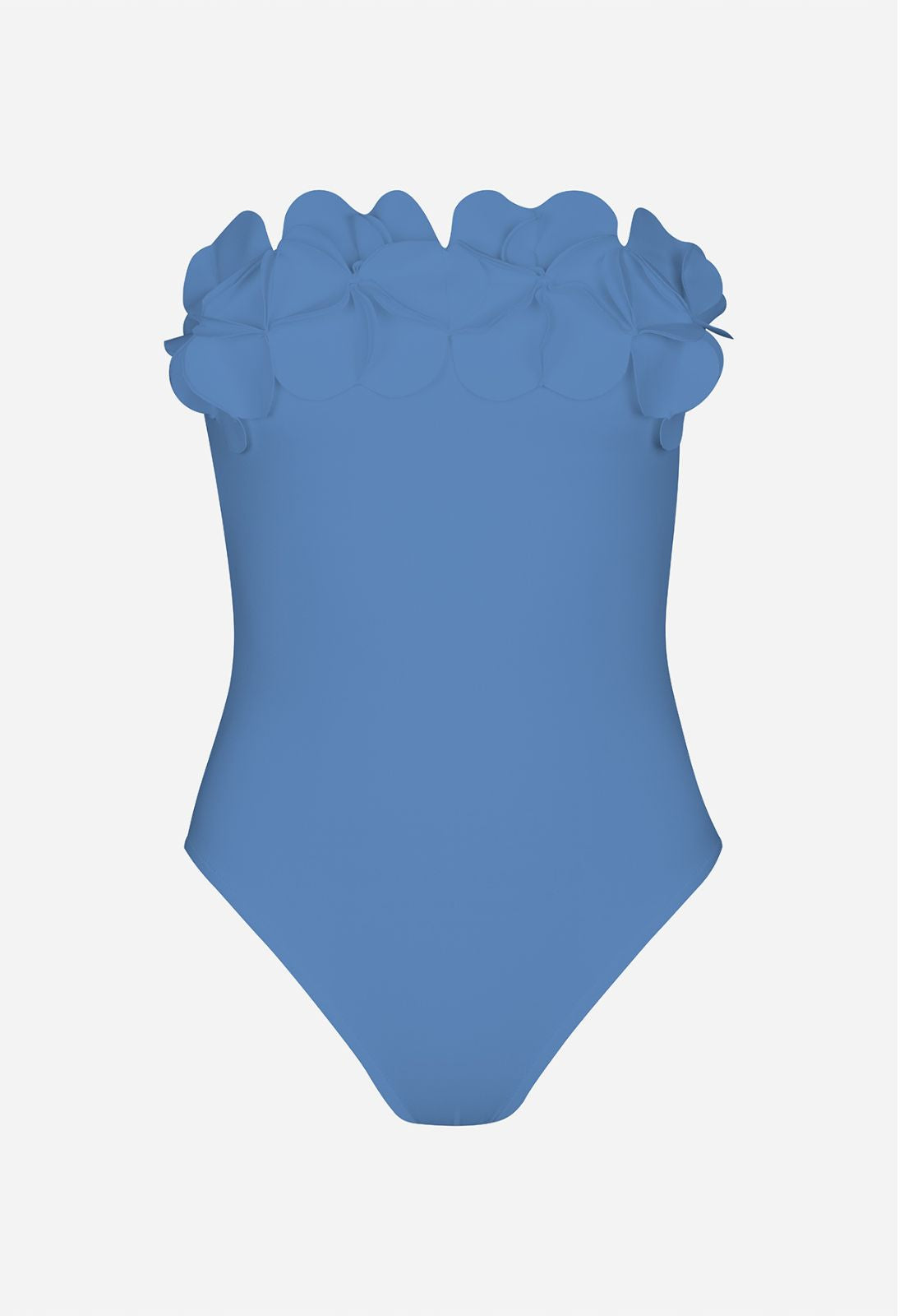 Karla Colletto Tess Bandeau One Piece in Mystic