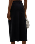 Tess Long Straight Skirt in Black