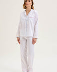 Laurence Tavernier Essentiel Long Pj Set in Blanc