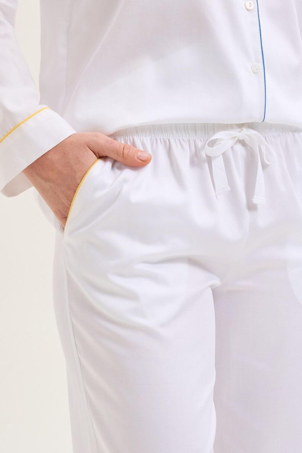 Laurence Tavernier Essentiel Long Pj Set in Blanc