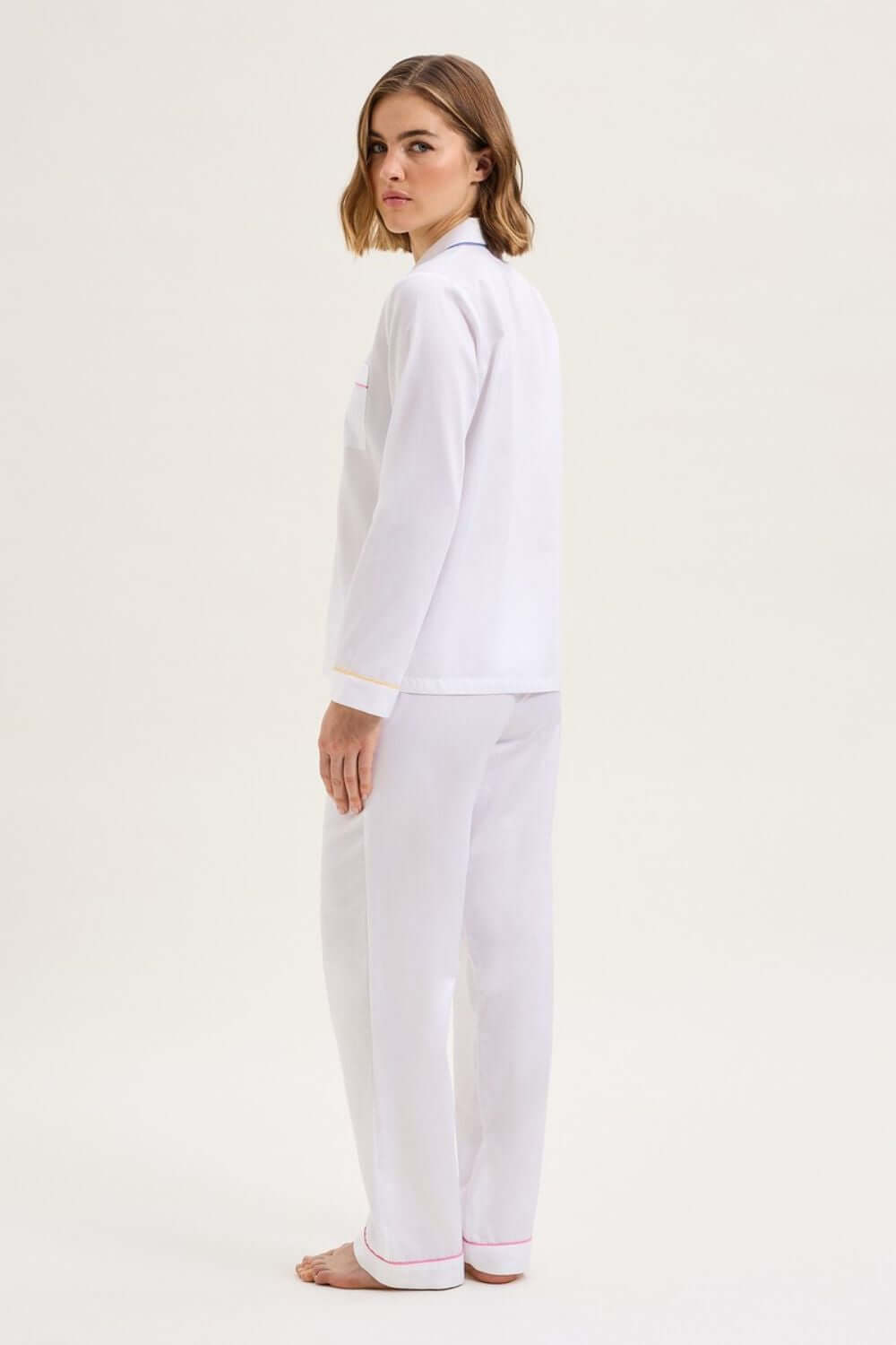 Laurence Tavernier Essentiel Long Pj Set in Blanc