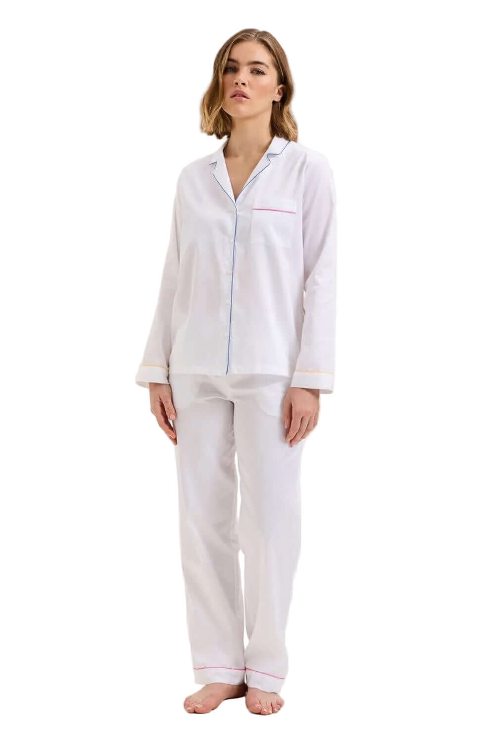Laurence Tavernier Essentiel Long Pj Set in Blanc