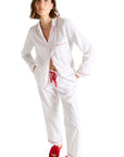 Laurence Tavernier Essentiel Long Pj Set in Multi Stripe