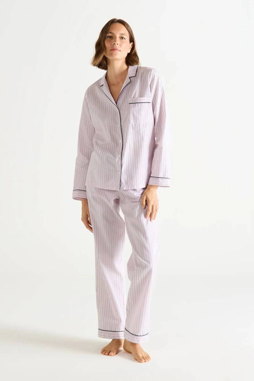 Laurence Tavernier Essentiel Long Pj Set in Rose