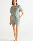 Laurence Tavernier Essentiel Short Pj Set in Vert