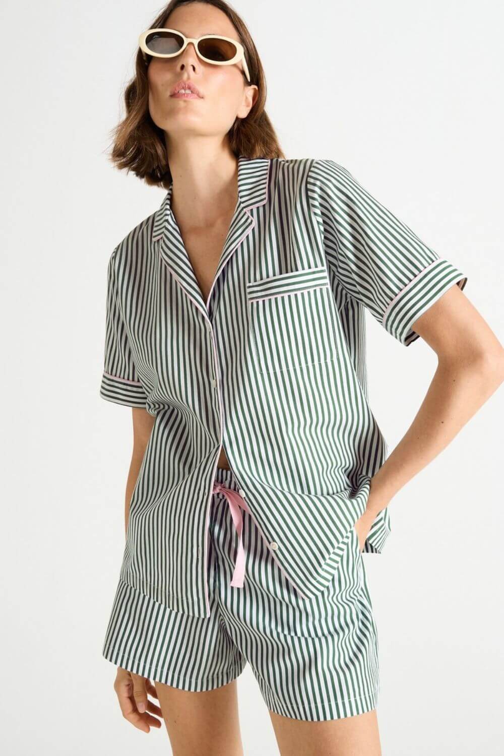 Laurence Tavernier Essentiel Short Pj Set in Vert