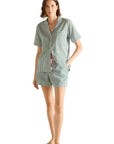 Laurence Tavernier Essentiel Short Pj Set in Vert