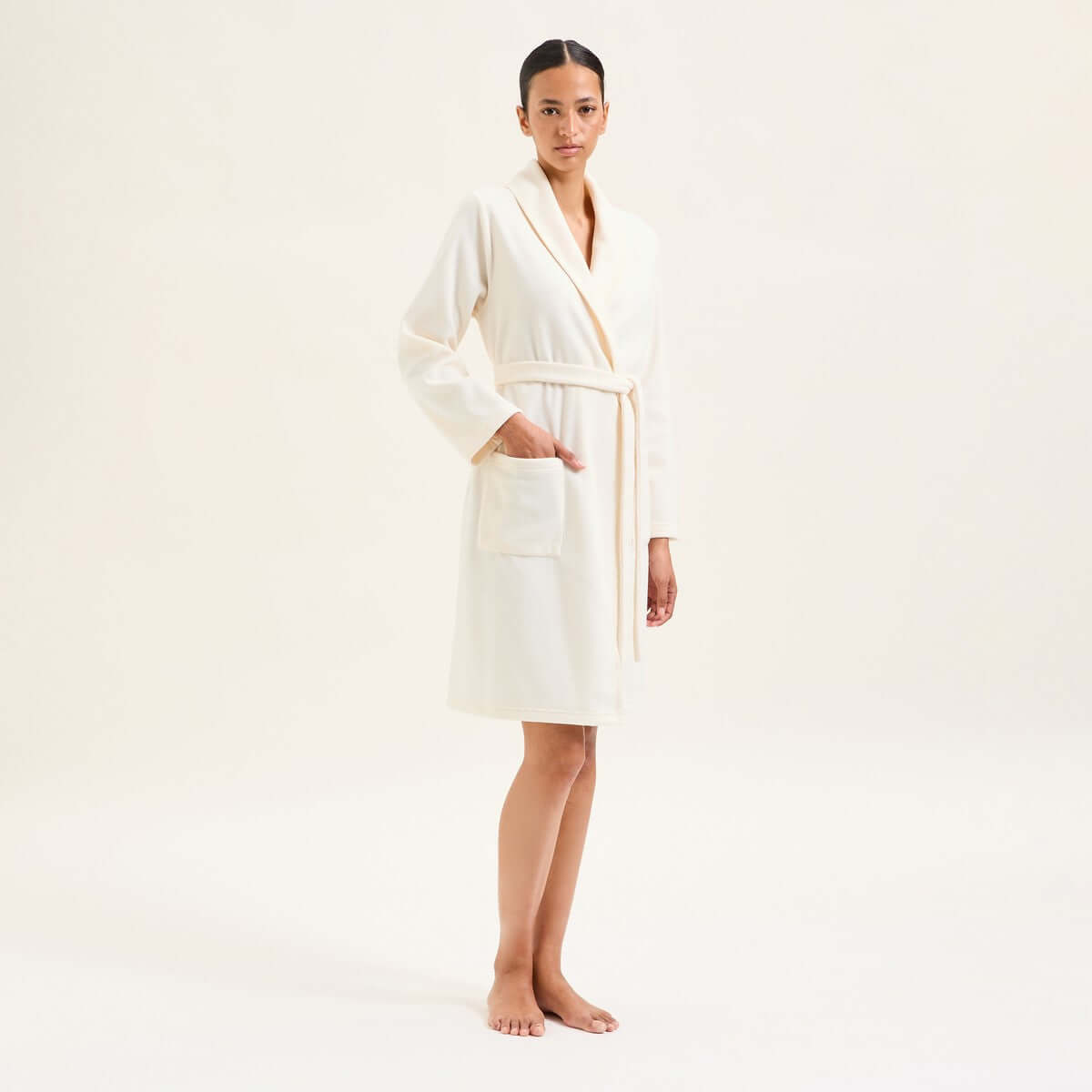 Laurence Tavernier Ninon Long Robe in Craie