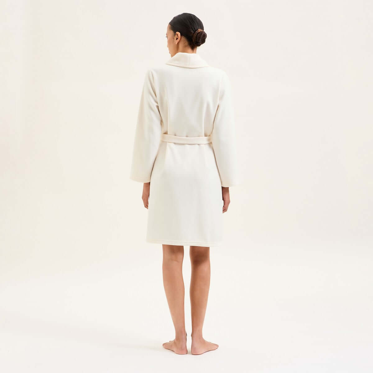 Laurence Tavernier Ninon Long Robe in Craie back view