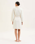 Laurence Tavernier Ninon Long Robe in Craie back view