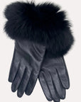 Linda Richards Leather Glove with Fur