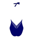 Lise Charmel Ajourage Couture Non Wire Swimsuit Plunging Neckline in Outremer